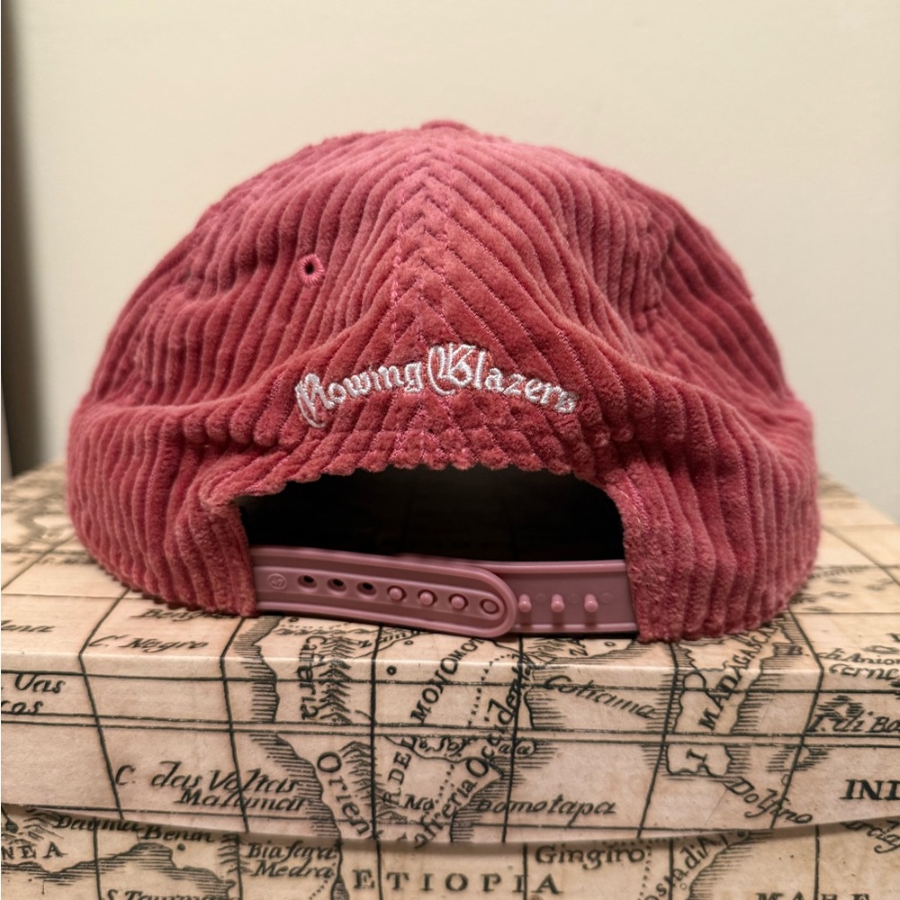 Unisex ‘47 x Rowing Blazers LA Dodgers Pink Corduroy snap back hat - Picture 3 of 4